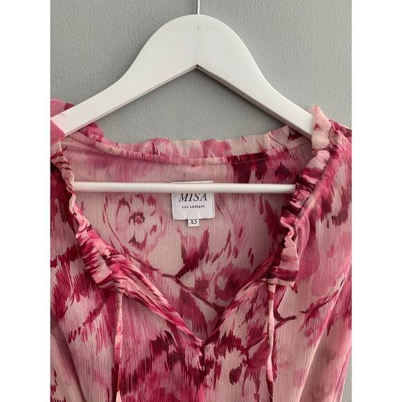 Misa Los Angelos Pink Hollen Dress XS - Picture 2 of 5